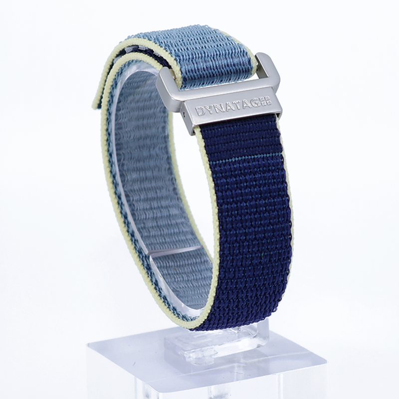 SOS Noodarmband Textiel Blauw/Geel